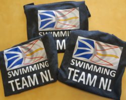 T-shirts for a swimming team.
