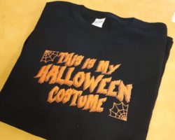 Custom designed Halloween t-shirt.